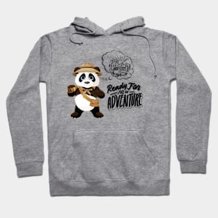 Adventurous Cute and Funny Panda Bear Hoodie